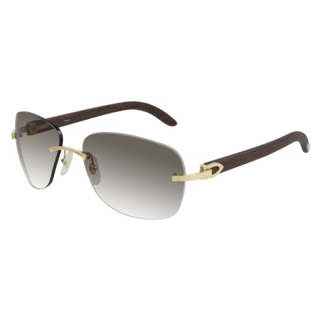 Cartier CT0014RS 001 Bois/Or