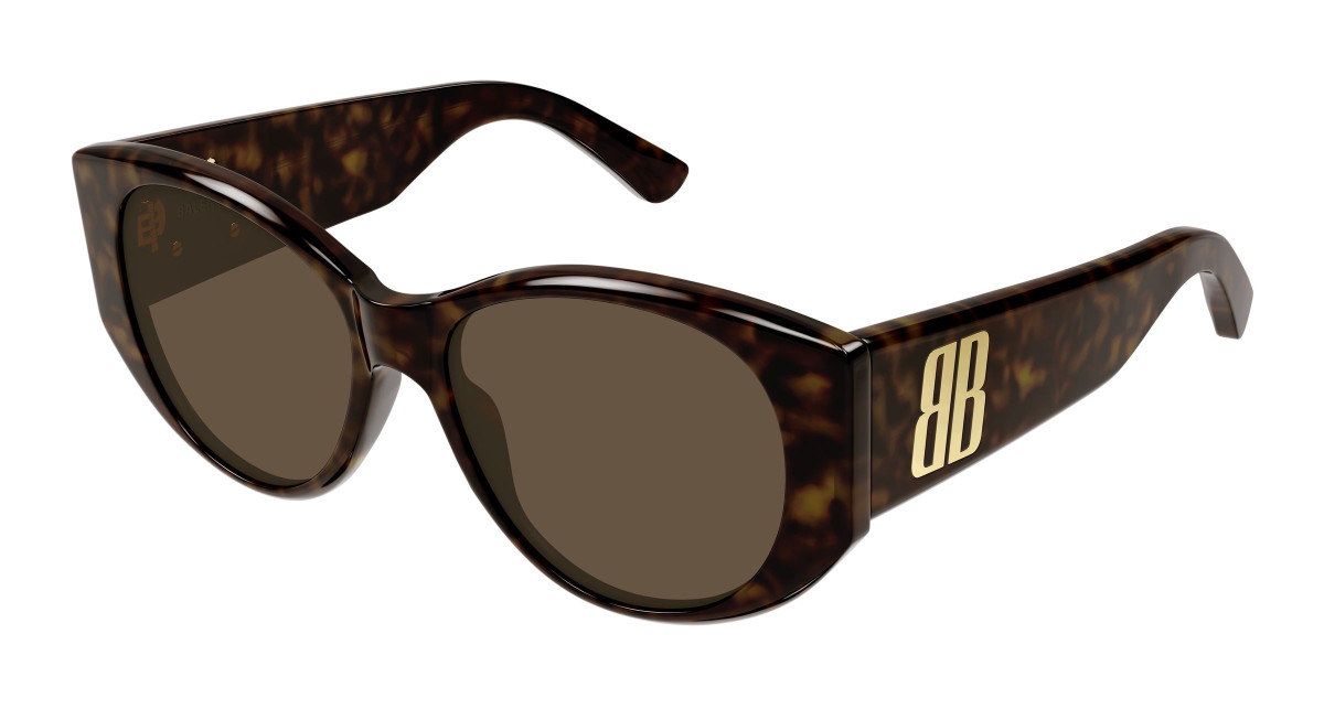 Eyeglasses Balenciaga BB0455S 002 Havana