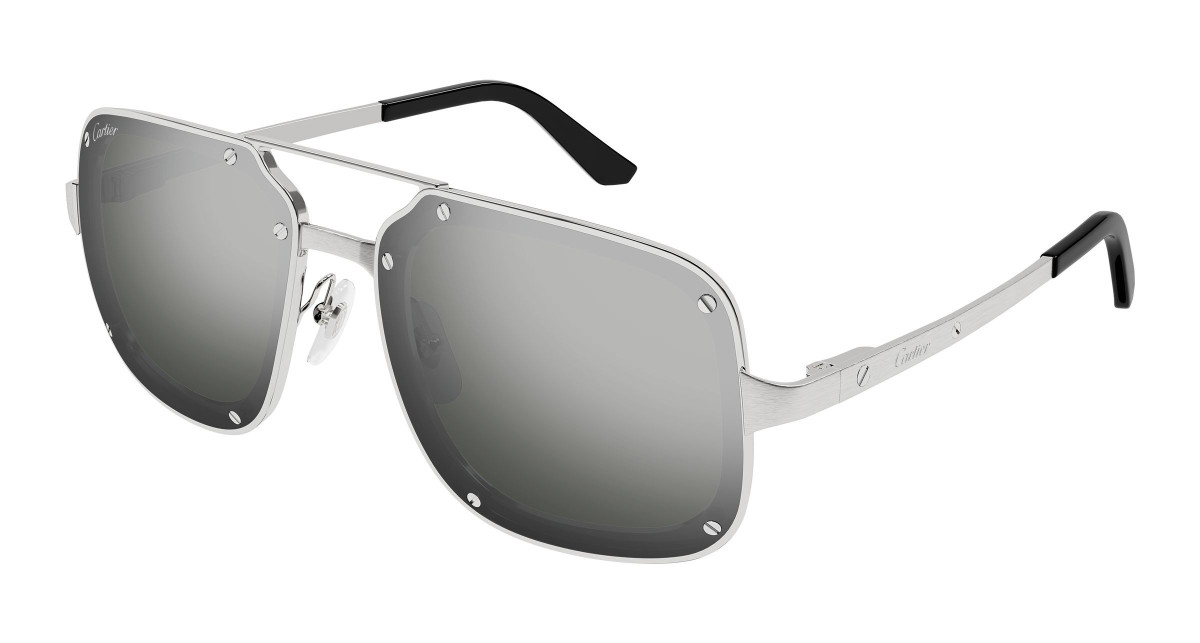 Lunettes de Soleil Cartier CT0194S 005 Argent