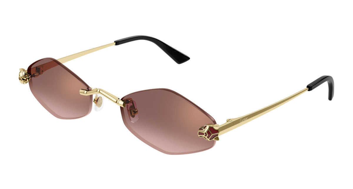 Lunettes de Soleil Cartier CT0433S 006 Or