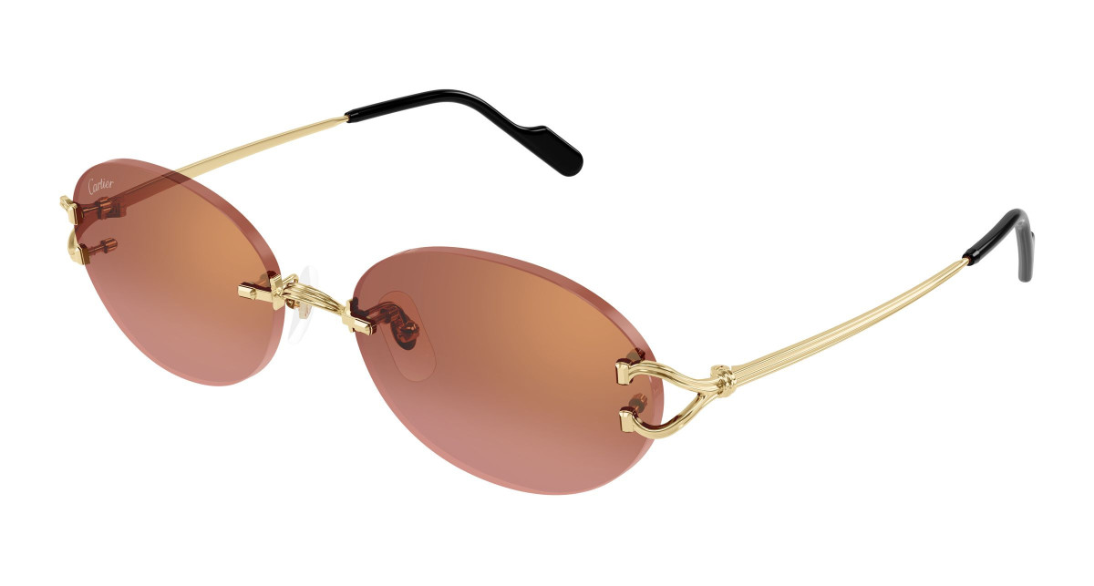 Lunettes de Soleil Cartier CT0551S 005 Or