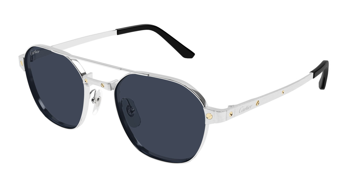 Lunettes de Soleil Cartier CT0571S 002 Argent