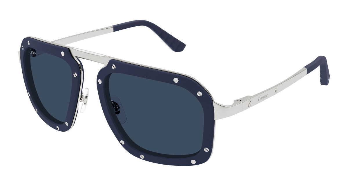 Lunettes de Soleil Cartier CT0573S 002 Bleu