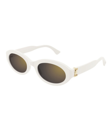 Lunettes de Soleil Cartier CT0588S 005 Blanc