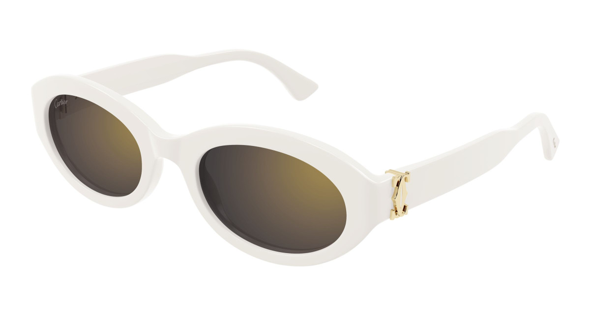 Lunettes de Soleil Cartier CT0588S 005 Blanc