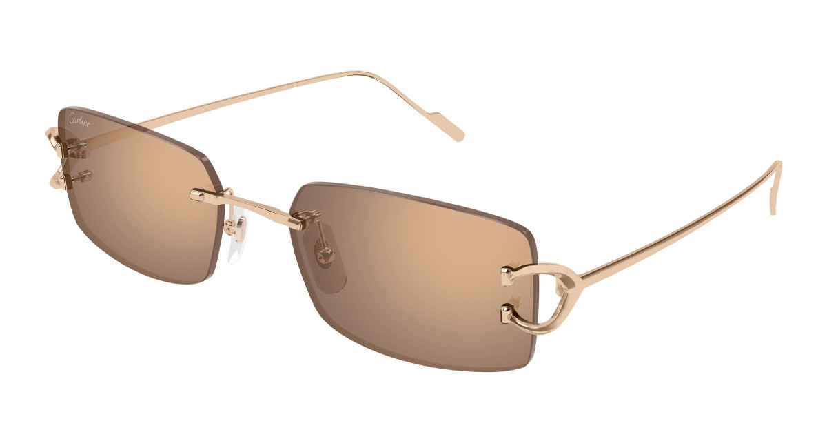 Lunettes de Soleil Cartier CT0605S 003 Cuivre