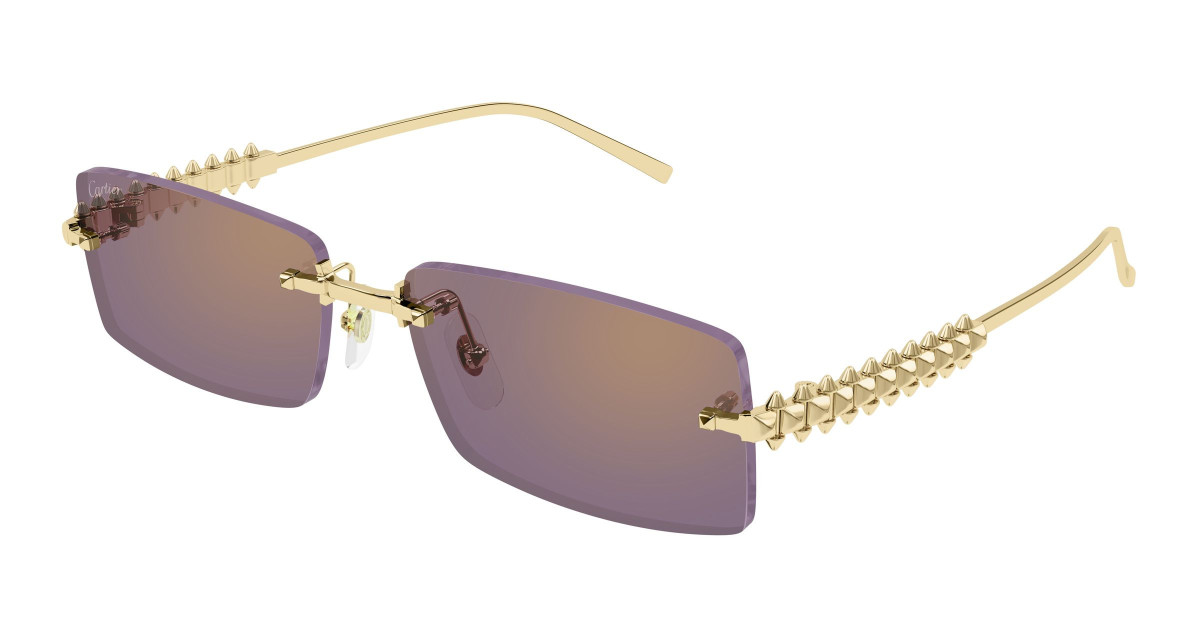 Lunettes de Soleil Cartier CT0604S 003 Or