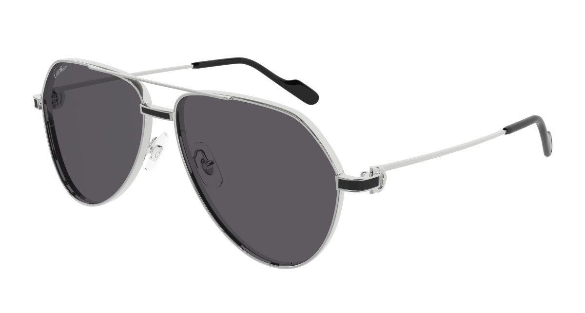Lunettes de Soleil Cartier CT0334S 004 Argent