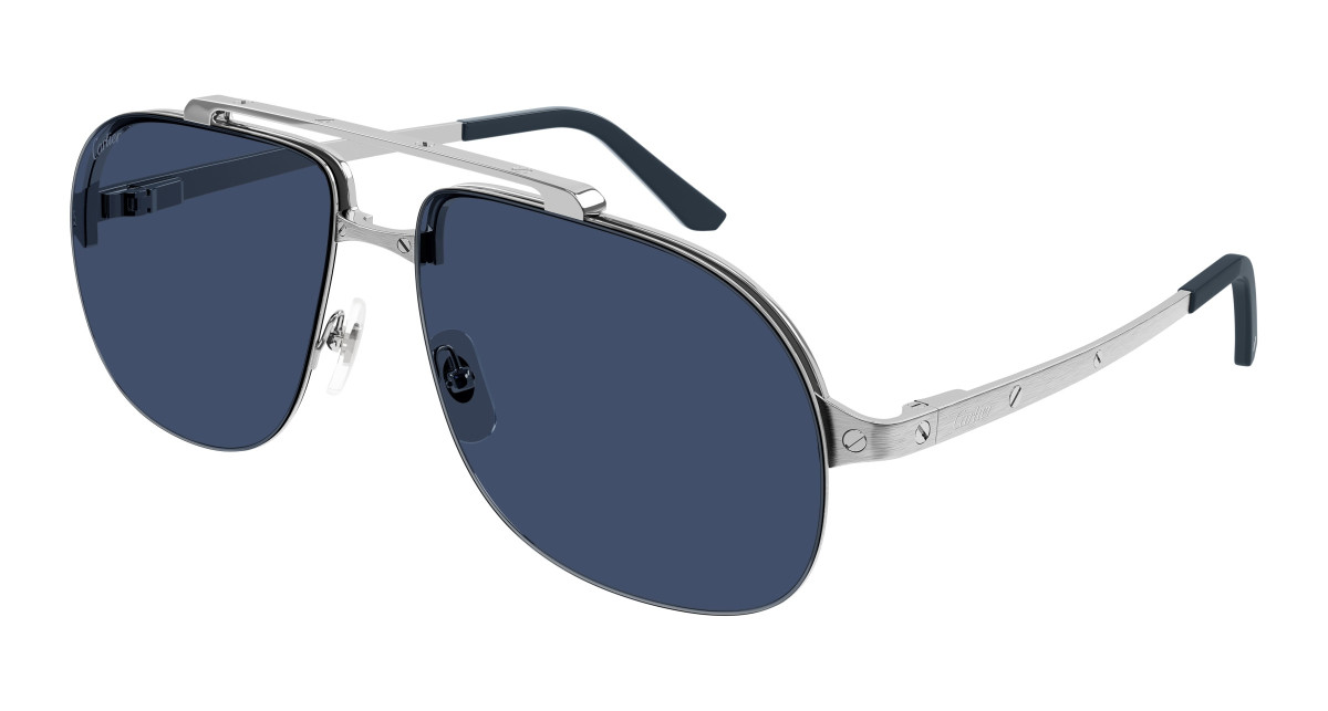 Lunettes de Soleil Cartier CT0353S 003 Argent