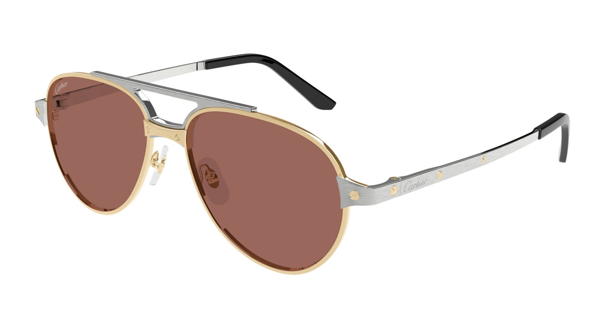 Lunettes de Soleil Cartier CT0476S 006 Or