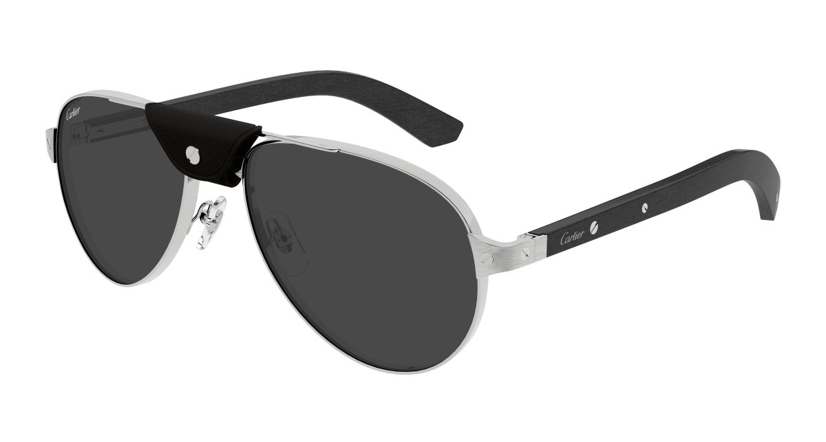 Lunettes de Soleil Cartier CT0495S 003 Argent