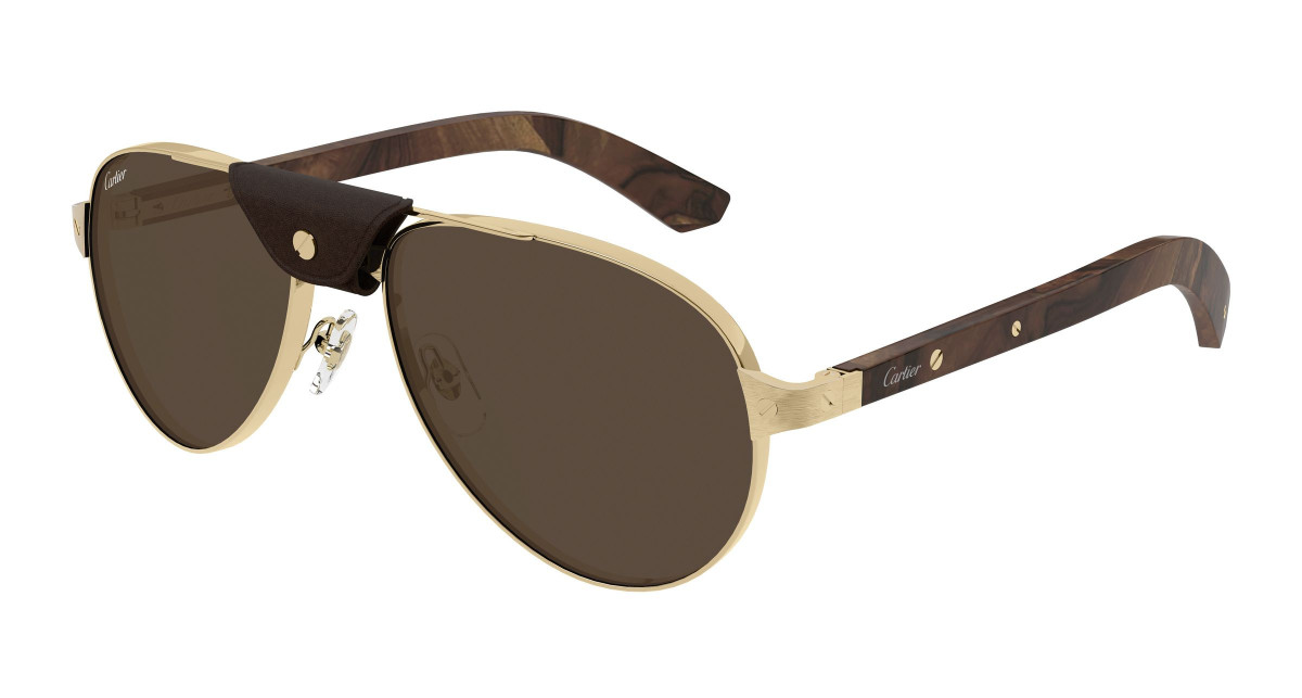 Lunettes de Soleil Cartier CT0495S 004 Or