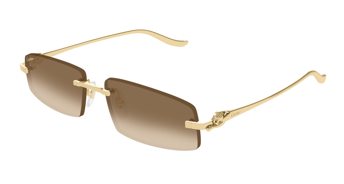 Lunettes de Soleil Cartier CT0505S 003 Or