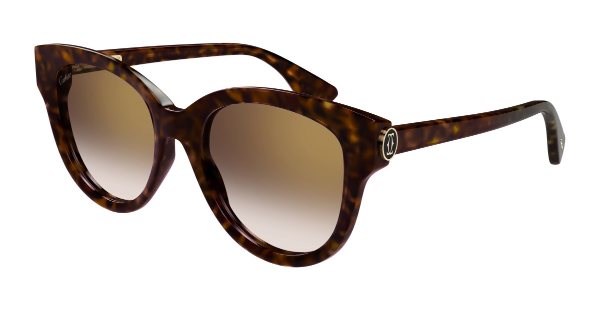 Lunettes de Soleil Cartier CT0506SA 002 Havane