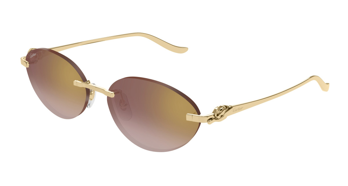 Lunettes de Soleil Cartier CT0504S 002 Or