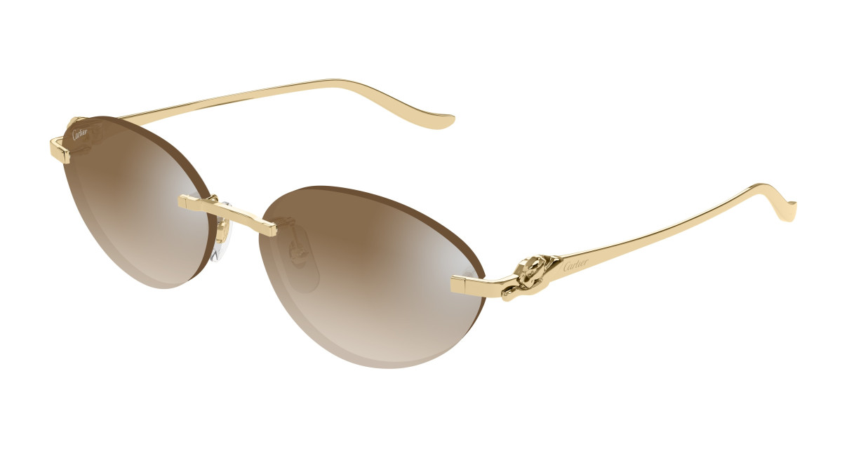 Lunettes de Soleil Cartier CT0504S 003 Or