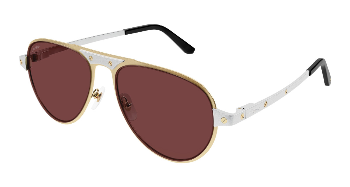 Lunettes de Soleil Cartier CT0533S 004 Or