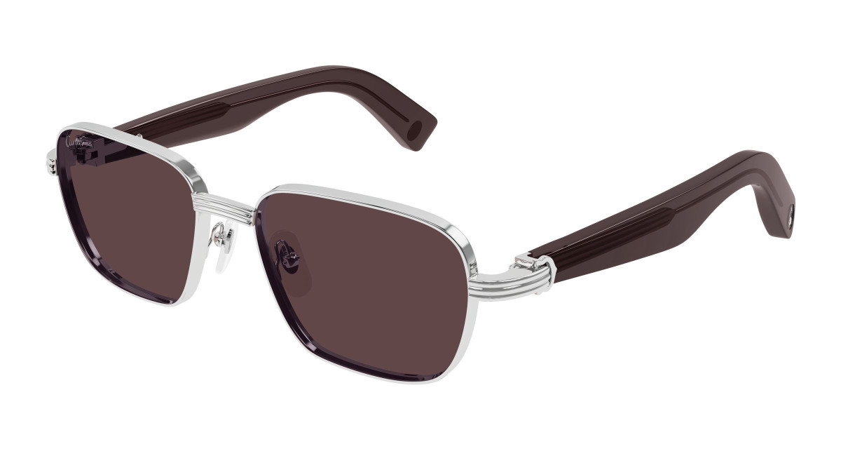 Lunettes de Soleil Cartier CT0538S 004 Argent