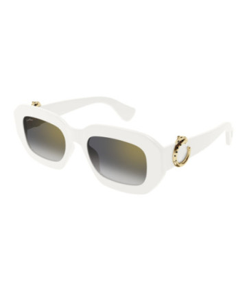 Lunettes de Soleil Cartier CT0546S 003 Blanc
