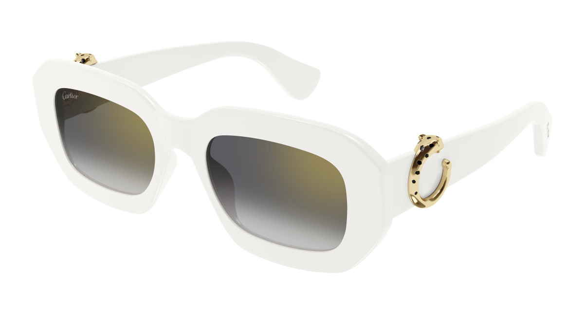 Lunettes de Soleil Cartier CT0546S 003 Blanc