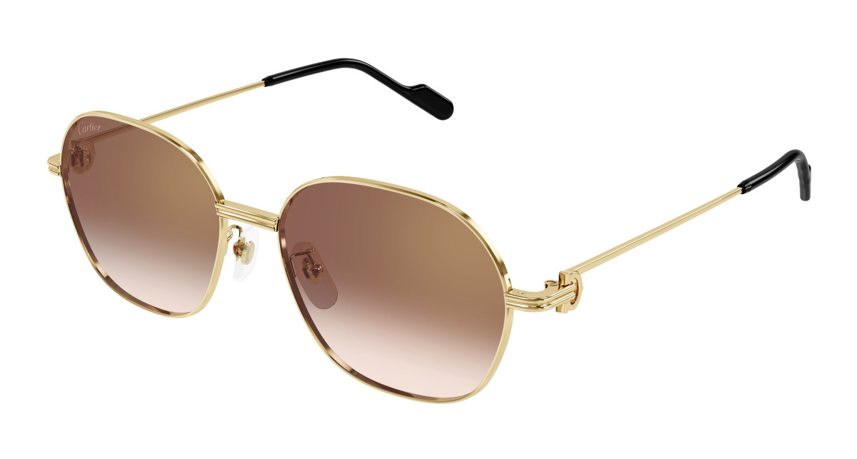 Lunettes de Soleil Cartier CT0569SA 003 Or