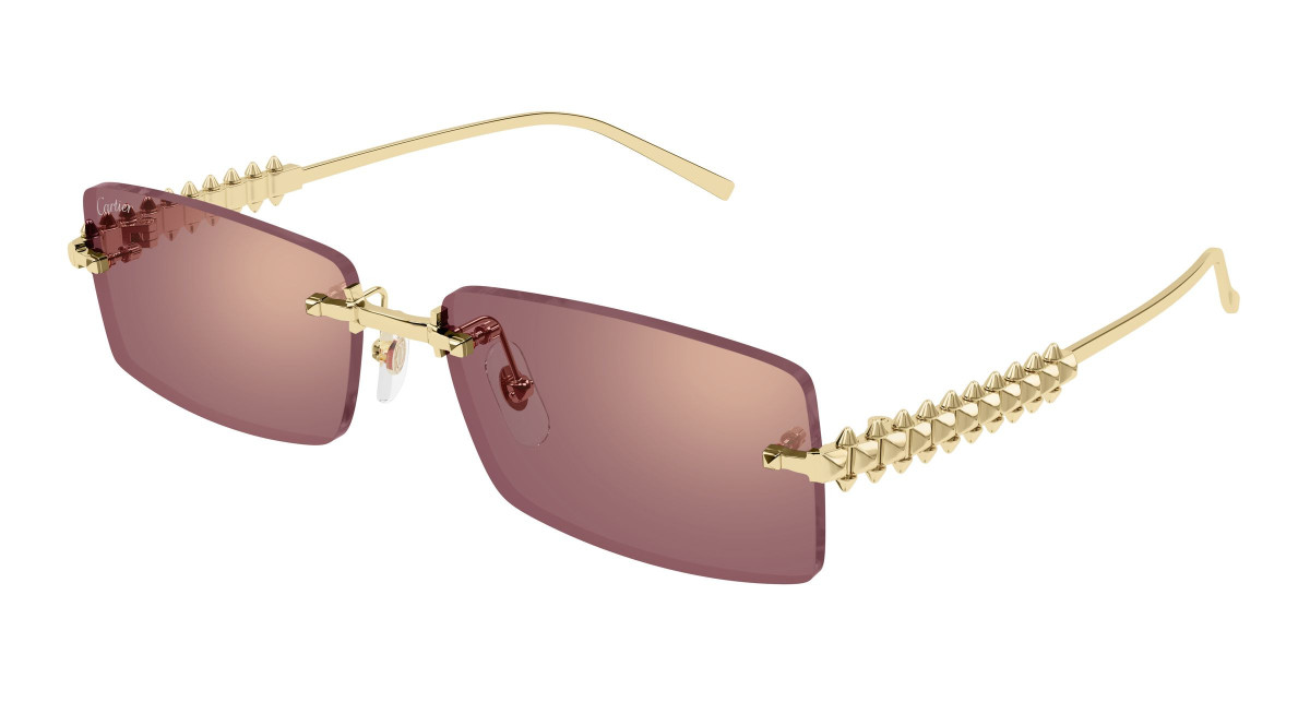 Lunettes de Soleil Cartier CT0604S 004 Or