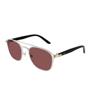 Lunettes de Soleil Cartier CT0012S 007 Argent