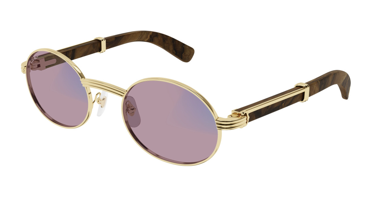 Lunettes de Soleil Cartier CT0464S 013 Or