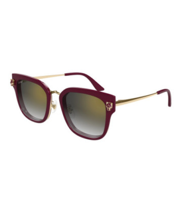 Lunettes de Soleil Cartier CT0509SA 003 Bourgogne