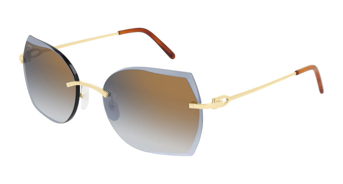 Cartier Sunglasses CT0004RS 001 Gold