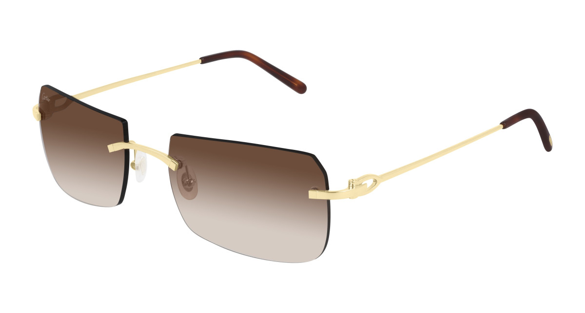 Cartier Sunglasses CT0006RS 001 Gold