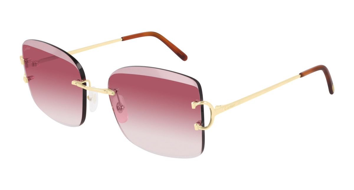 Cartier Sunglasses CT0007RS 001 Gold