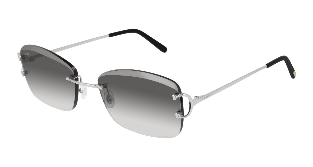 Cartier Sunglasses CT0010RS 001 Silver