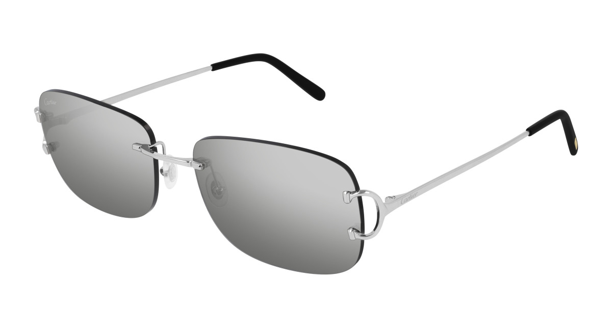 Cartier Sunglasses CT0011RS 001 Silver