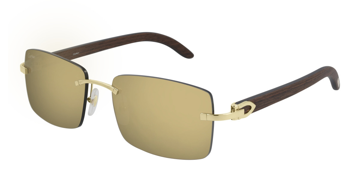 Cartier Sunglasses CT0012RS 001 Gold