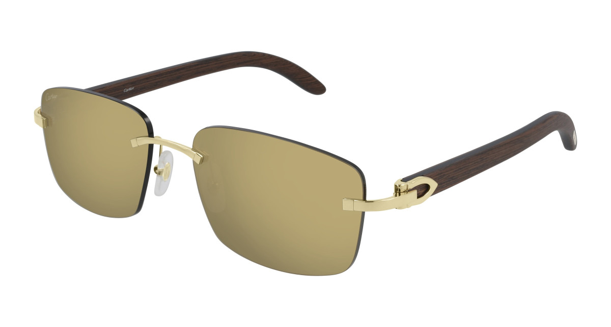 Cartier Sunglasses CT0013RS 001 Gold