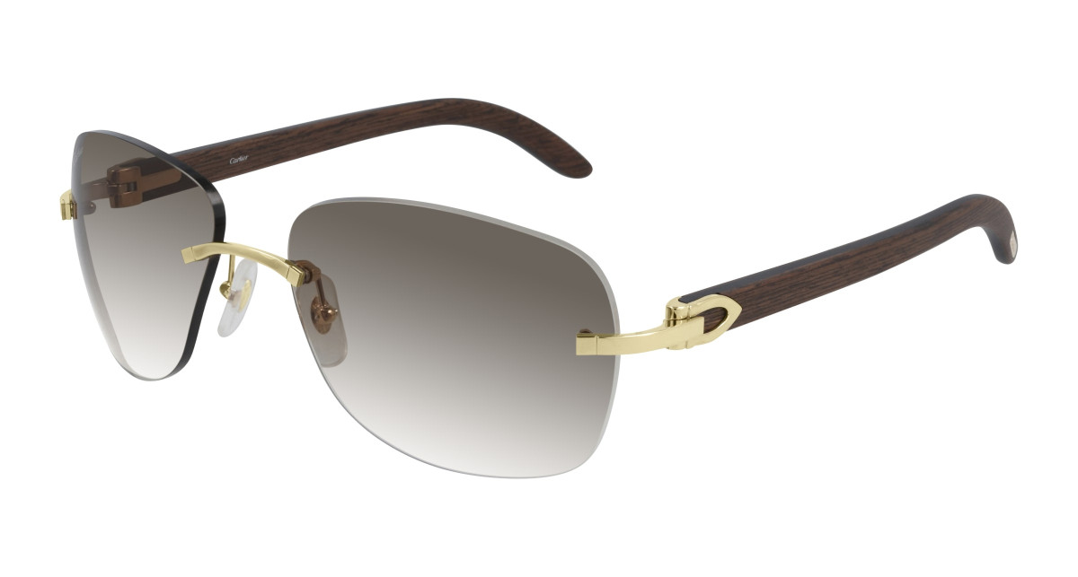 Cartier Sunglasses CT0014RS 001 Gold