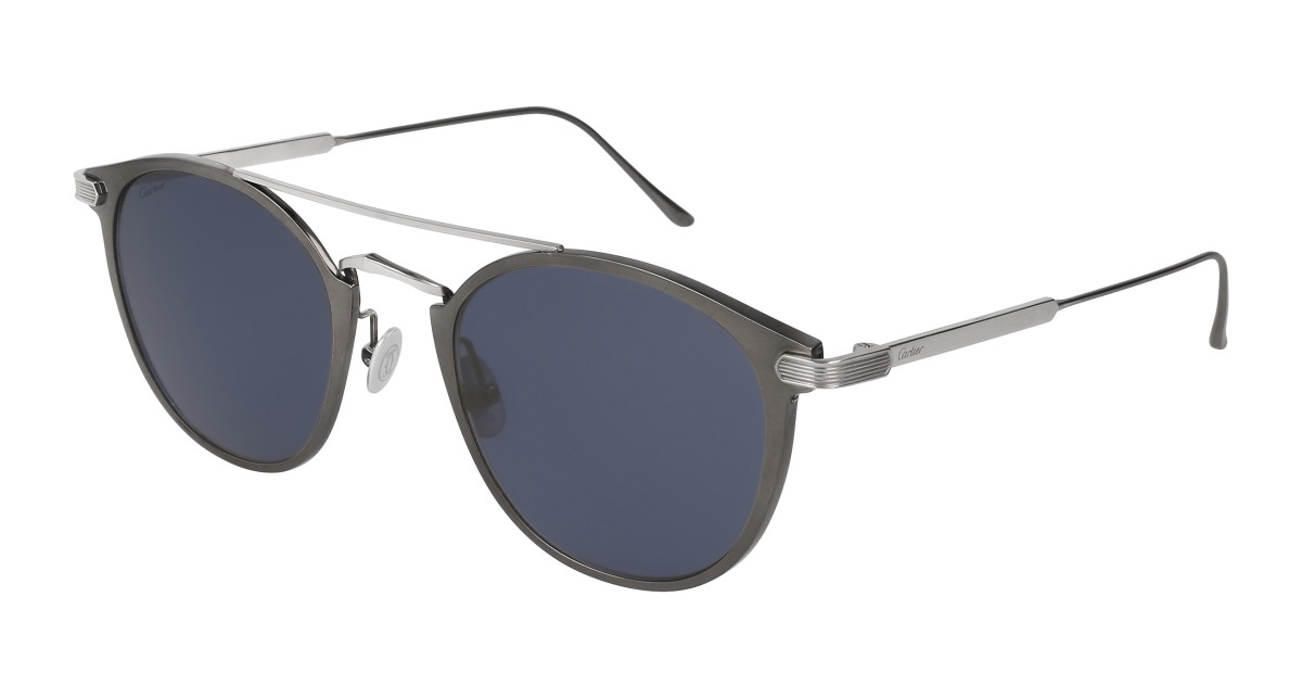 Cartier Sunglasses CT0015S 006 Ruthenium