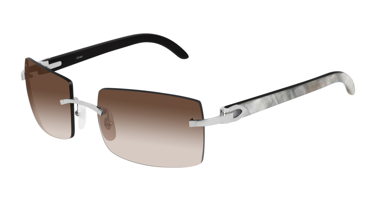 Cartier Sunglasses CT0019RS 001 Silver