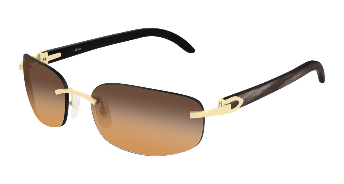 Cartier Sunglasses CT0020RS 001 Gold