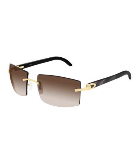 Cartier Sunglasses CT0021RS 001 Gold