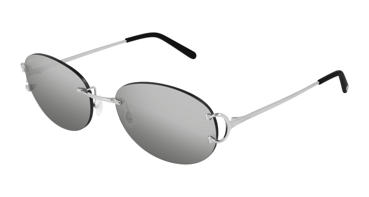 Cartier Sunglasses CT0029RS 001 Silver
