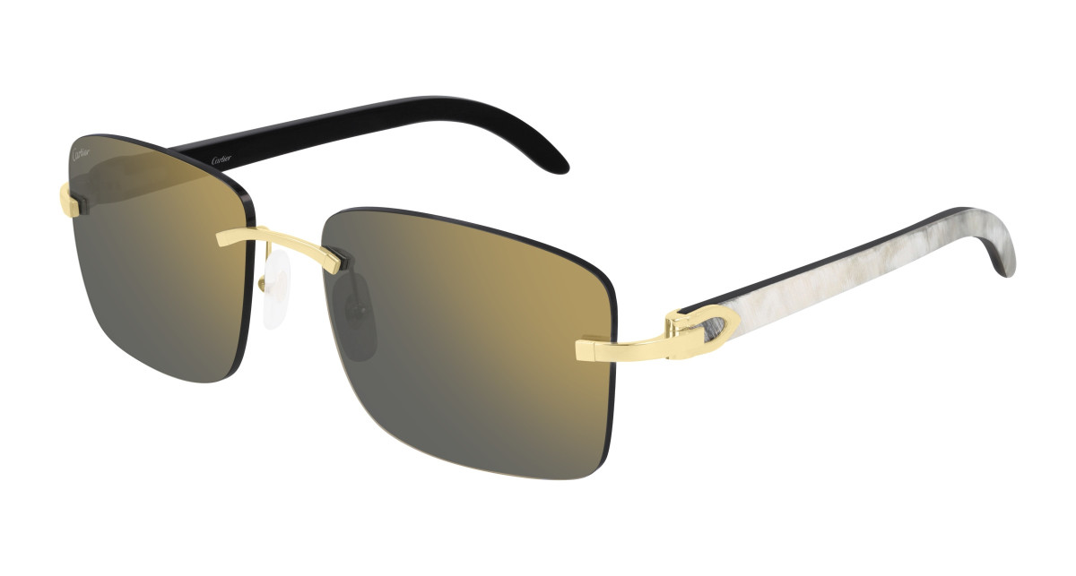 Cartier Sunglasses CT0030RS 001 Gold