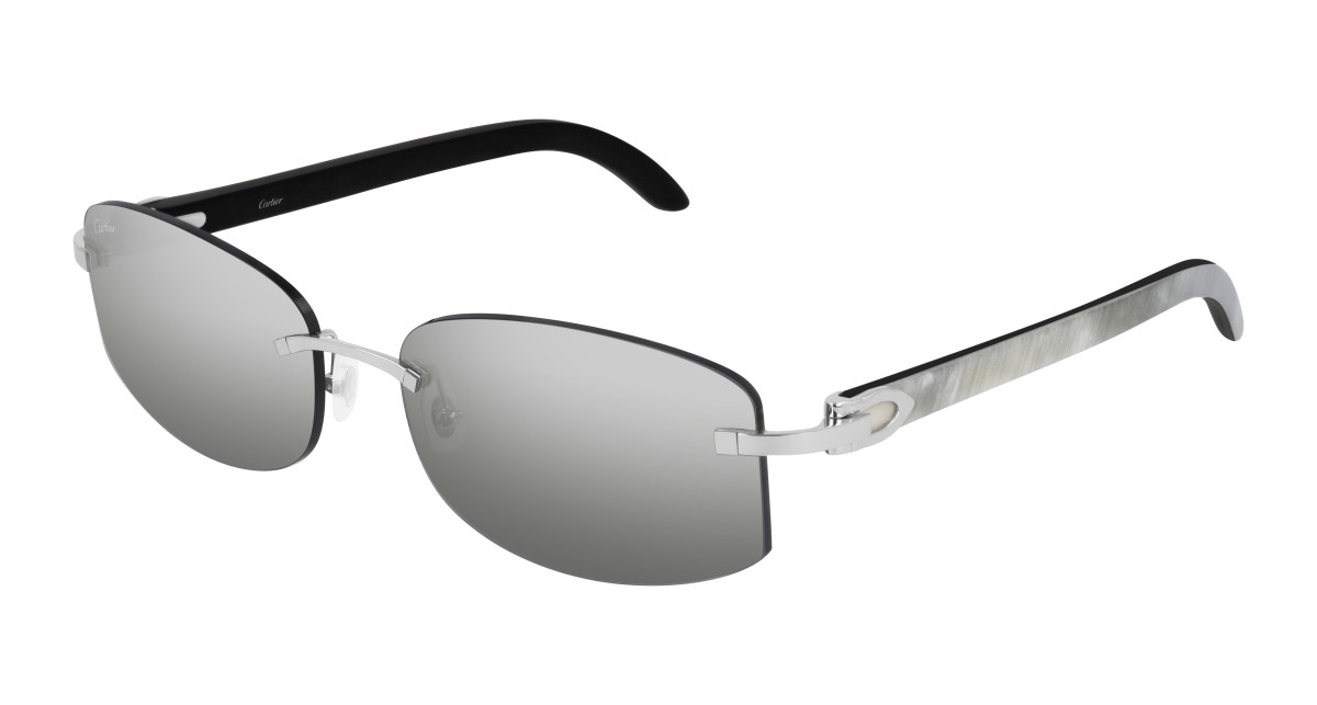 Cartier Sunglasses CT0031RS 001 Silver