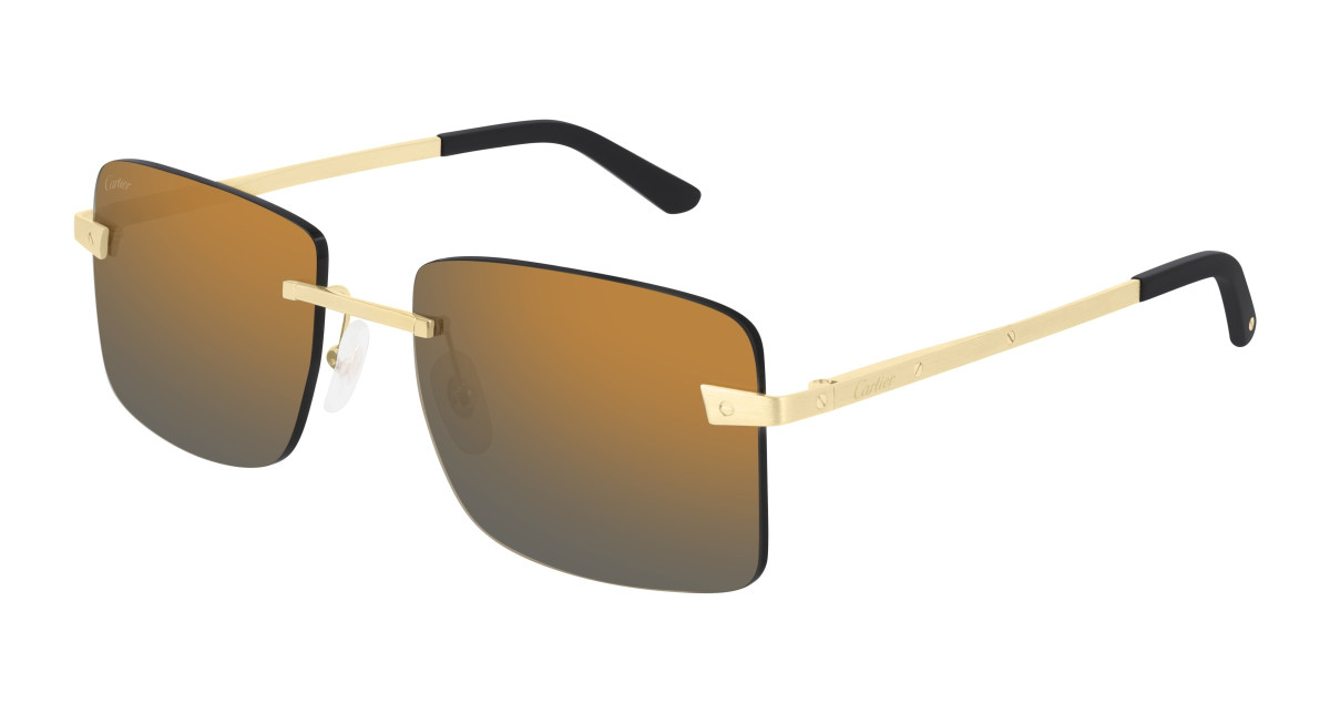 Cartier Sunglasses CT0033RS 001 Gold