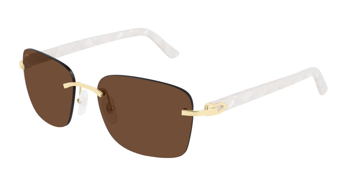 Cartier Sunglasses CT0034RS 001 Gold