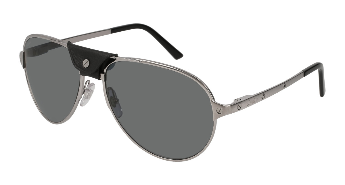 Cartier Sunglasses CT0034S 005 Ruthenium