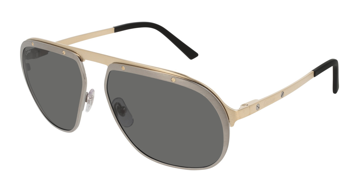 Cartier Sunglasses CT0035S 004 Ruthenium