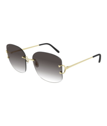 Cartier Sunglasses CT0037RS 001 Gold