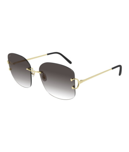 Cartier Sunglasses CT0037RS 001 Gold